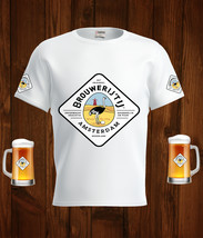 Brouwerij Amsterdam Beer Logo White Short Sleeve  T-Shirt Gift New Fashion  - £25.53 GBP
