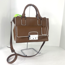 Michael Kors Bag Audrey Brown Leather Purse Crossbody Medium B2M - $89.09