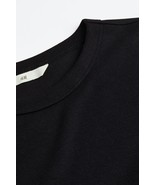 H&M Ribbed Modal-blend Basic Black Long Sleeve Top (size M) - $19.79