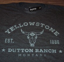 Vintage Style Yellowstone Dutton Ranch T-Shirt Big &amp; Tall 3XLT 3XL New w/ Tag - £19.77 GBP