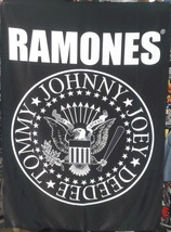 RAMONES Hey Ho Let&#39;s Go FLAG CLOTH POSTER BANNER CD Punk - £15.73 GBP