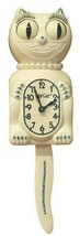 Limited  Lady White Kit-Cat Klock Blue Swarovski Hand Crafted Jeweled Clock - $2,606.52 MXN