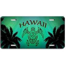 Hawaii sea turtle blue &amp; green aluminum vanity license plate car truck SUV tag  - £13.05 GBP