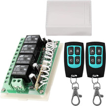 12V Relay Remote Switch Wireless Rf Remote Control Switch 4 Channel Rela... - $41.79