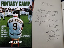 Jim O&#39;Brien Signed Hardcover Book 1960 Pittsburgh Pirates Fantasy Camp - £15.56 GBP