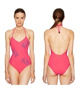 VILEBREQUIN SHOCKING PINK PLACED EMBROIDERED COCKATOO ONE PIECE (S) NWT - $100.00