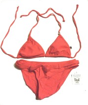 Body Glove Coral Orange Halter Bikini Swimsuit  Sz XS/S NWOT $100 - £46.62 GBP