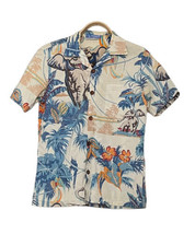 OP Ocean Pacific Mens Medium Shirt Sunwear Hawaiian Elephant Surf Vintage 70s - $96.66