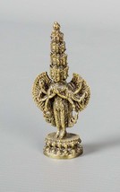 Thailand Brass Sahasrabhuja Avalokitesvara Statue - 8.5cm (3&quot;) Tall - £25.10 GBP