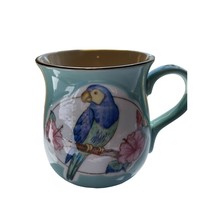 Vintage Norcrest Parrot on Floral Branch Porcelain Mug Made in Japan Cof... - $19.75