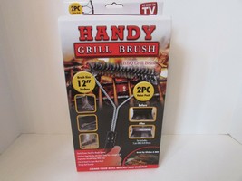 As Seen On Tv Handy Grill Brush 2 Piece Value Pack Nib 12&quot; - £6.27 GBP