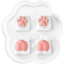 Cat Paws And Butts Keycaps,4Pcs Pink Cute Keycap Set With Pc Silicone Custom Key - £32.01 GBP