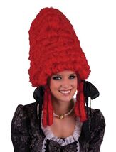 Pompadour Wig - Red , Dame , Theatre , Queen Charlotte - $36.82