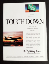 1994 Holiday Inn Hotel Airlines Plane Vintage Football Magazine Cut Print Ad - $9.99