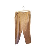 Ann Taylor Petites Size 10 Gold Brown Patterned Dress Pants - €25,67 EUR