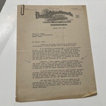 Beaumont Iron Works Drilling Equipment Mfgrs letter 1930 Dreadnaught dri... - $107.59