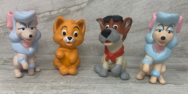 VTG 1988 McDonalds Happy Meal Toy Oliver and Company Finger Puppet Lot of 4 - £5.10 GBP