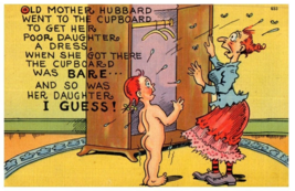Old Mother Hubbard Went To The Cupboard...Funny Postcard - £7.87 GBP