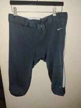 NWOT Nike Team Vapor Pro Football Pants Men&#39;s Tights 845930-061 Gray Whi... - $19.80