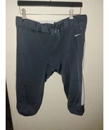 NWOT Nike Team Vapor Pro Football Pants Men&#39;s Tights 845930-061 Gray Whi... - £15.56 GBP