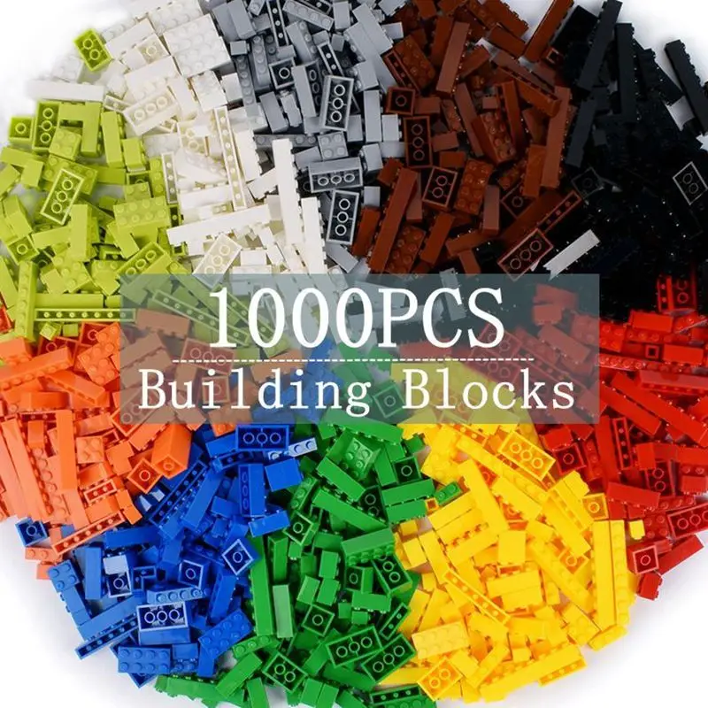 1000pcs Classic Building Blocks MOC Brick Set DIY Car Train City Creatives - £68.23 GBP+