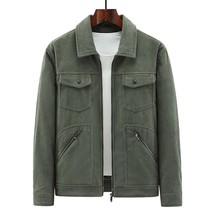 Ge style lightweight autumn jacket turndown collar high street casual jacket men coffee thumb200