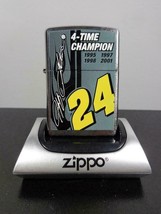 4-TIME CHAMPION 1995 1997 1998 2001 JEFF GORDON Nascar Zippo Lighter - $37.95