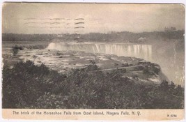 Postcard Rotograph Co Brink Of Horseshoe Falls From Goat Island Niagara Falls NY - £4.46 GBP