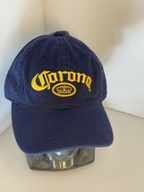 CORONA BEER BASEBALL CAP HAT NAVY BLUE YELLOW Strap Back New With Tags - $14.01