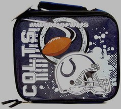 Indianapolis Colts NFL Accelerator 3D Graphics Glitter Lunch Bag - $12.82