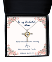 To my Mom, when you smile, I smile - Cross Dancing Necklace. Model 64037  - £31.65 GBP