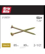 Grip-Rite No. 9 X 2-1/2 in. L Star Flat Construction Screws 3 lbs 250 Pi... - $534.86 MXN
