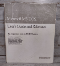 Microsoft MS-DOS User&#39;s Guide and Reference OS Version 5.0 Paperback 1991 - £6.39 GBP