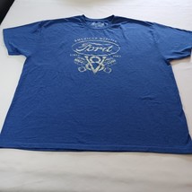 Newport Mens Blue American Quality Ford V8 T-Shirt Short Sleeve Size 2XL - $191.28 MXN