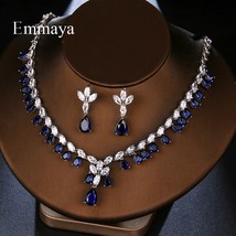 New Fashion Delicate Waterdrop-shape Earring And Necklace For Women Three Color  - £29.83 GBP