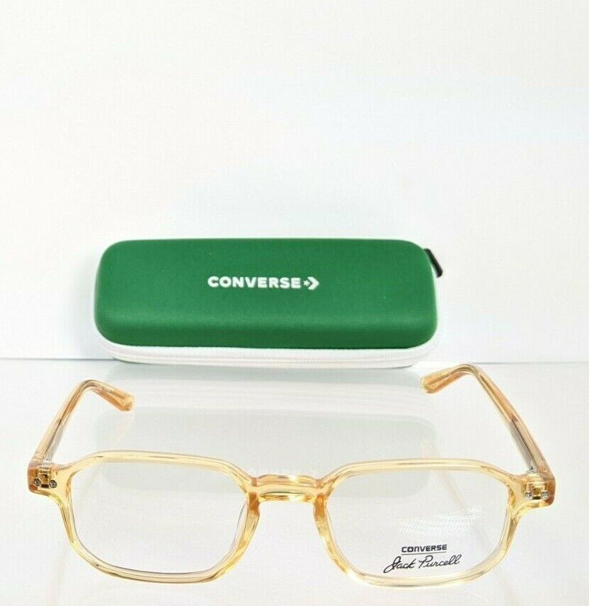 Brand New Authentic Converse Eyeglasses P001 UF Yellow Crystal 49mm Frame - $29.69