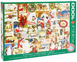 EuroGraphics Vintage Christmas Cards Puzzle (1000 Piece), 6000-0784 - $23.74