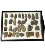 Native American Arrowheads Knives Scrapers Spearheads Points Stone Artif... - $103.67 CAD