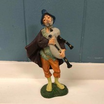 Vtg FONTANINI Depose Italy 5&quot; Josiah Bag Pipes Nativity Village Figurine Spider - £26.90 GBP