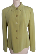 New Silk Blazer Button-Up Fully Lined Women JOSEPHINE CHAUS Sz 6 - £15.76 GBP