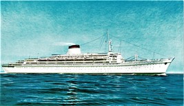 Steamship Leonardo da Vinci - Italian Line Ocean Liner - postcard - $3.95