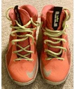 Youth Nike Lebron 10 Bright Crimson Sneakers Shoes Sz. 4.5 Youth~Clean/Good - £22.31 GBP