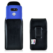 Turtleback LG G5 Vertical Leather Black Pouch Holster Phone Case Black Belt Clip - £30.36 GBP