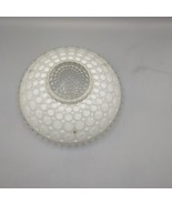 3 Hole Glass Ceiling Light Bubble Frosted Clear Shade 10&quot; Vintage - $41.61 CAD