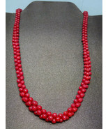 NEW Jay King Mine Finds Coral Graduated Bead Cluster Necklace DTR,Sterli... - £98.29 GBP