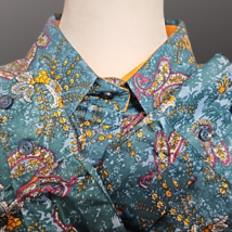 Royal Highness Equestrian Western Show Shirt Teal Paisley 3XL NWT  image 8