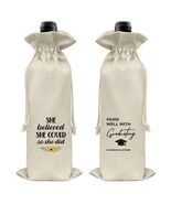 Graduation Wine Gift Bags for Women Daughter Sister Granddaughter 2 Pcs - $65.65 MXN