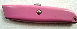 Ladies Pink Utility Knife Box Cutter 3 Position Retractable Blade Lock T... - £13.86 GBP