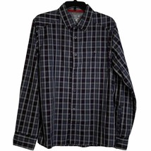 Mountain HardWear Shirt Size Medium Mens Button Front Plaid Outdoor Cotton Blend - £15.58 GBP