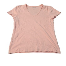 Liz Claiborne New York Womens T-Shirt Pink Size PM 100% Cotton Short Sleeve Pull - $12.35